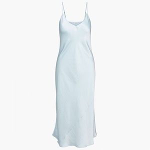 Aritzia Wilfred Only Slip Midi Dress heatwave blue light blue size small